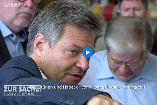 SWR Zur Sache Baden-Württemberg Bericht über den Besuch von Robert Habeck bei Bürkle + Schöck